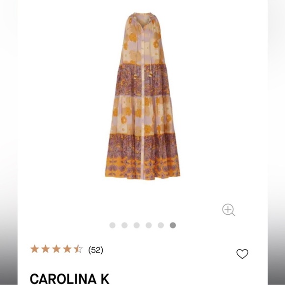 Vall Maxi by Carolina K - Isidora Purple Peonies Dress - Picture 4 of 4